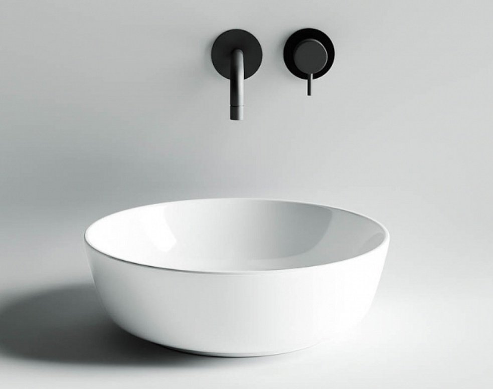 Раковина Ceramicanova CN6013 накладная круглая 42, санфарфор