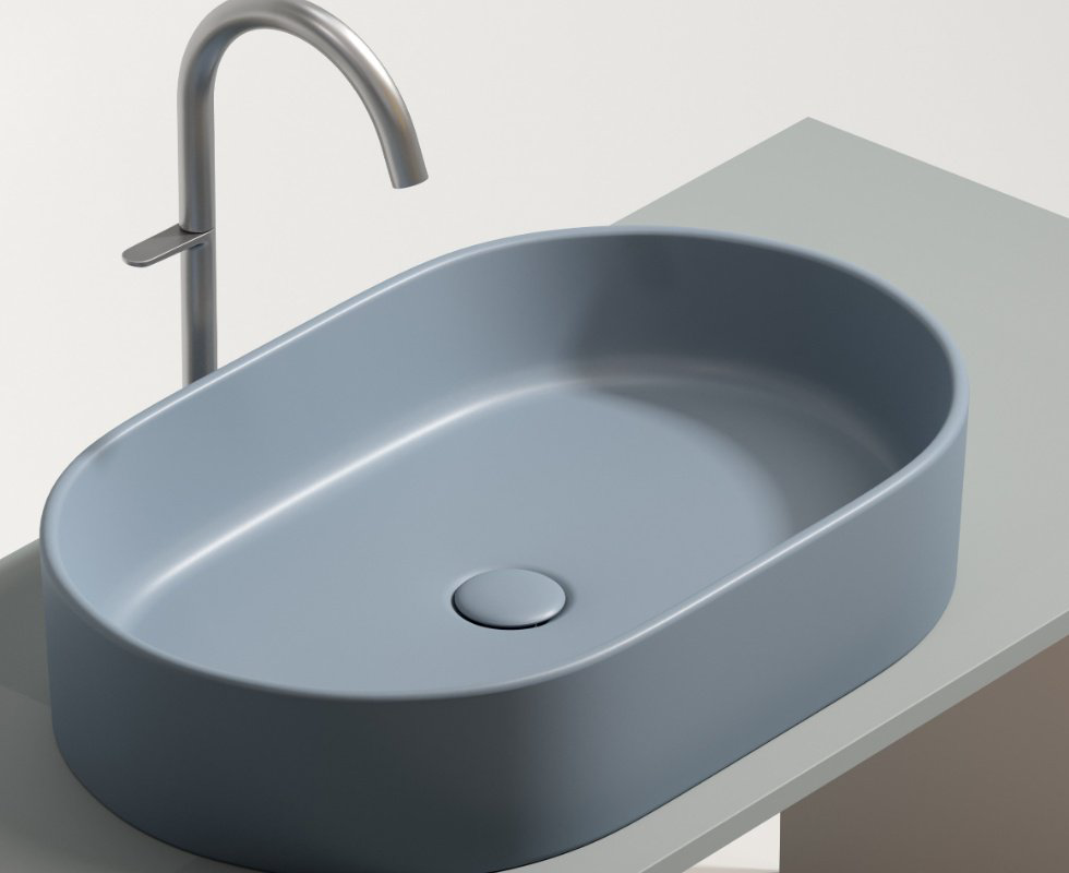 Раковина Ceramicanova CN6048MHL накладная овальная 60, санфарфор купить,NaN
