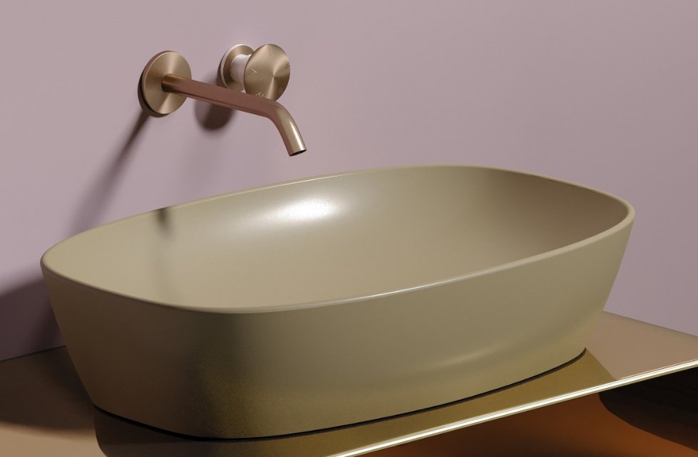 Раковина Ceramicanova CN6049MC накладная овальная 60, санфарфор