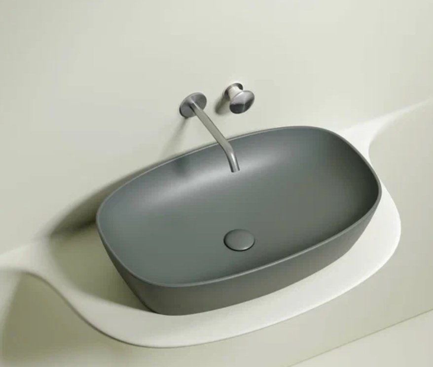 Раковина Ceramicanova CN6049MH накладная прямоугольная 60, санфарфор
