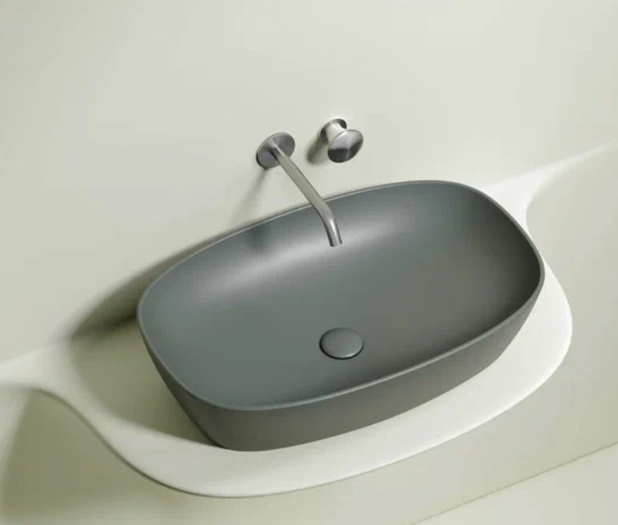 Раковина Ceramicanova CN6049MH накладная прямоугольная 60, санфарфор купить,NaN