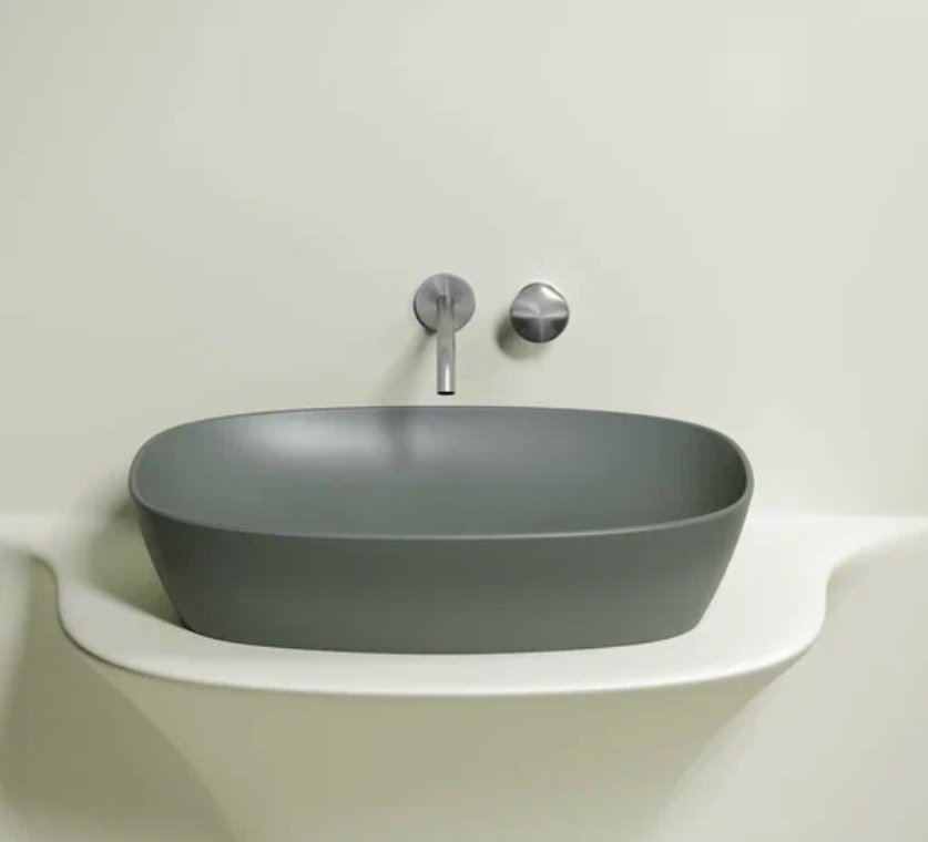 Раковина Ceramicanova CN6049MH накладная прямоугольная 60, санфарфор