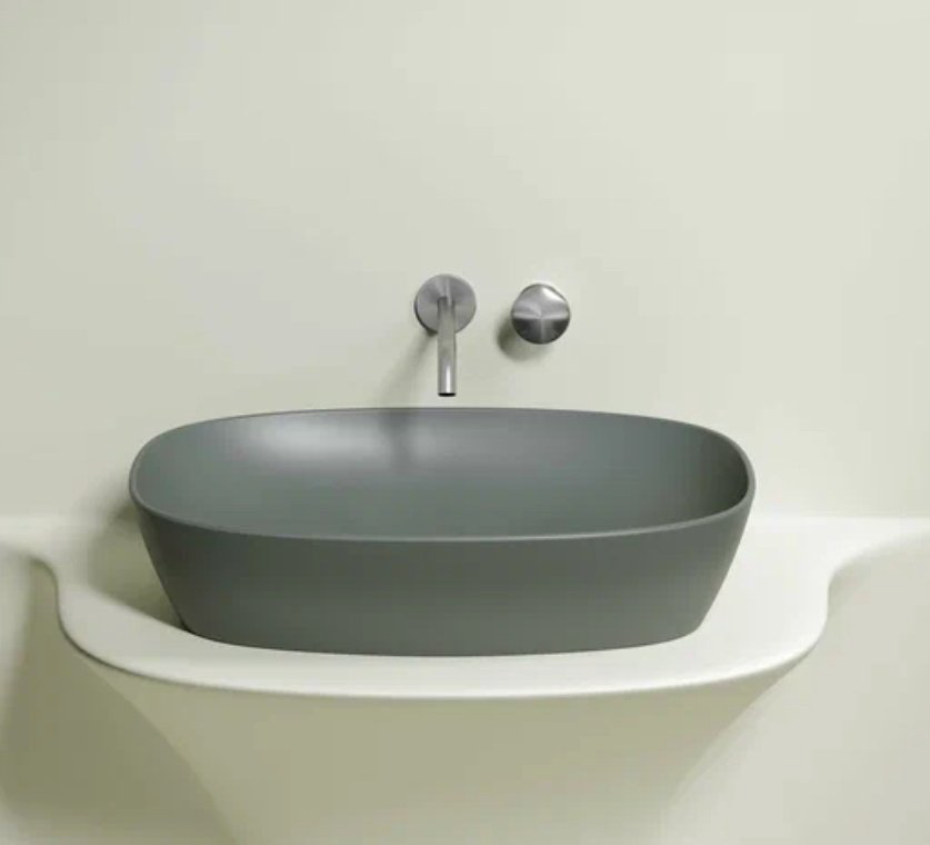 Раковина Ceramicanova CN6049MH накладная прямоугольная 60, санфарфор купить,NaN