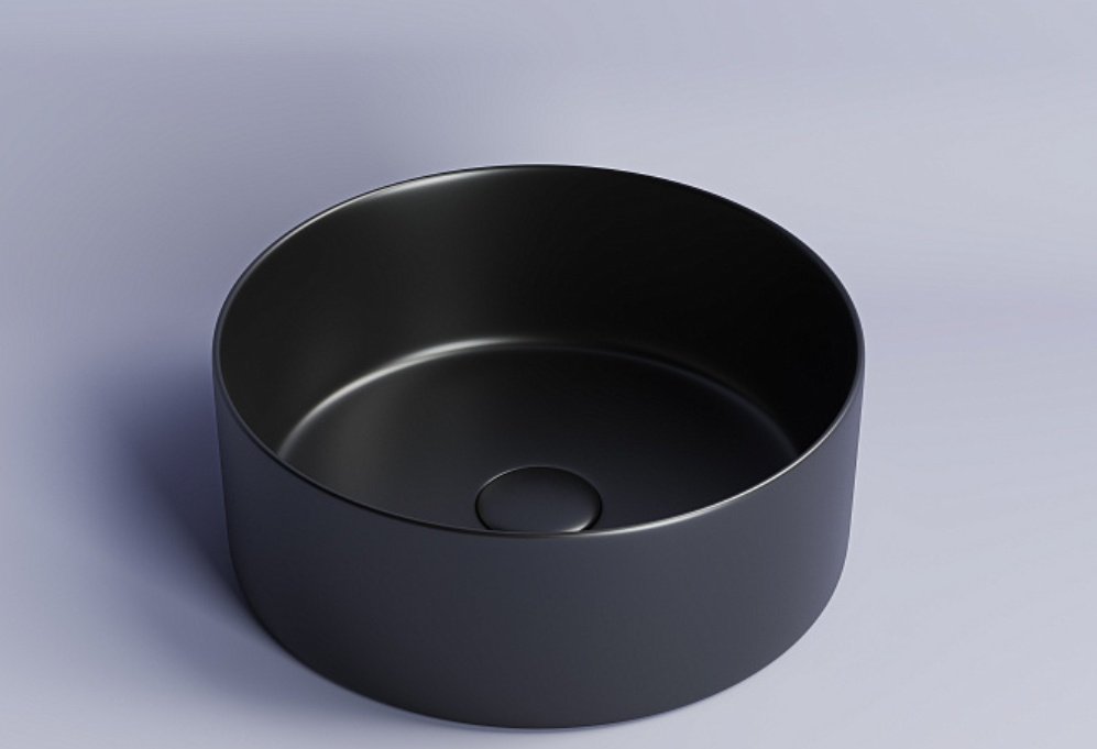 Раковина Ceramicanova CN6032MB накладная круглая 36, санфарфор
