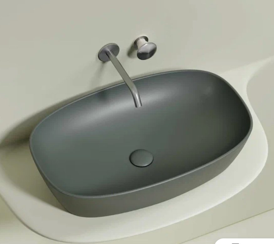 Раковина Ceramicanova CN6049MH накладная прямоугольная 60, санфарфор купить,NaN