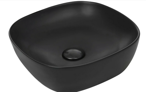 Раковина WeltWasser WW ELBACH 2184 MB накладная квадратная 37 см, фаянс