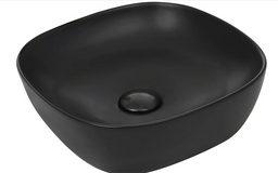 Раковина WeltWasser WW ELBACH 2184 MB накладная квадратная 37 см, фаянс