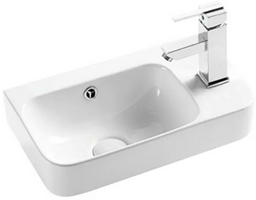 Раковина Calypso CS5117-R накладная прямоугольная 45, фарфор