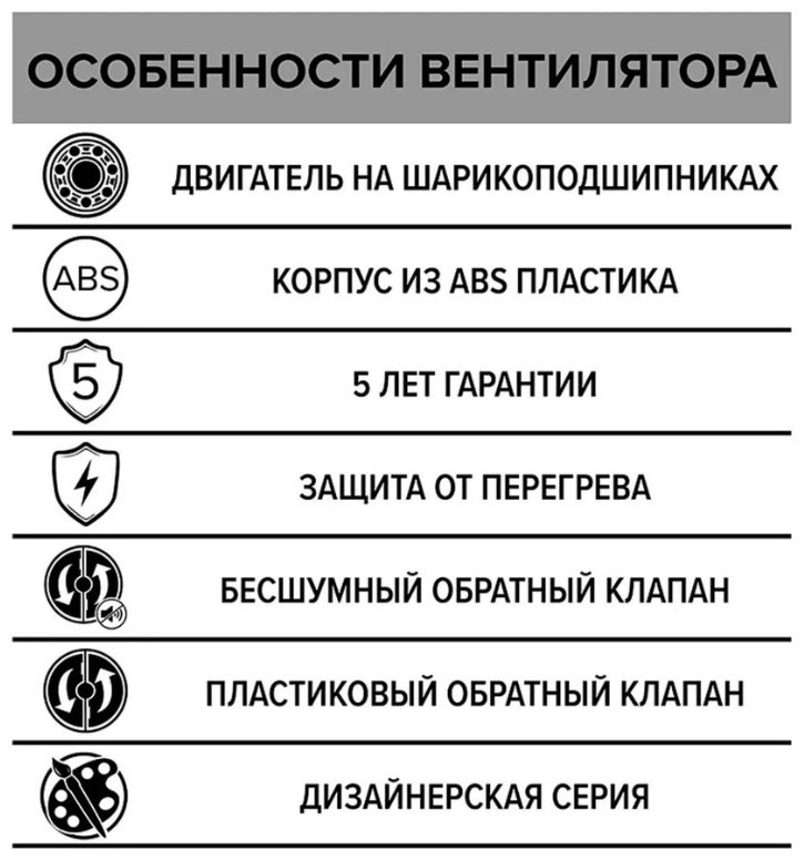 Вытяжной вентилятор ERA осевой D98 мм 14Вт, RIO 4С D100 купить,NaN