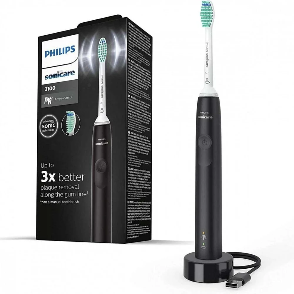 Электрическая зубная щетка Philips 3100 HX3671/14 черная купить,NaN