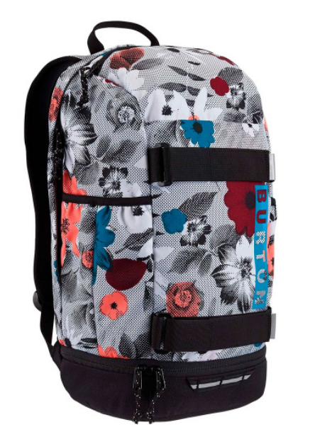 Рюкзак Burton KD Distortion Pack 18 L, halftone floral серый с цветами купить,NaN
