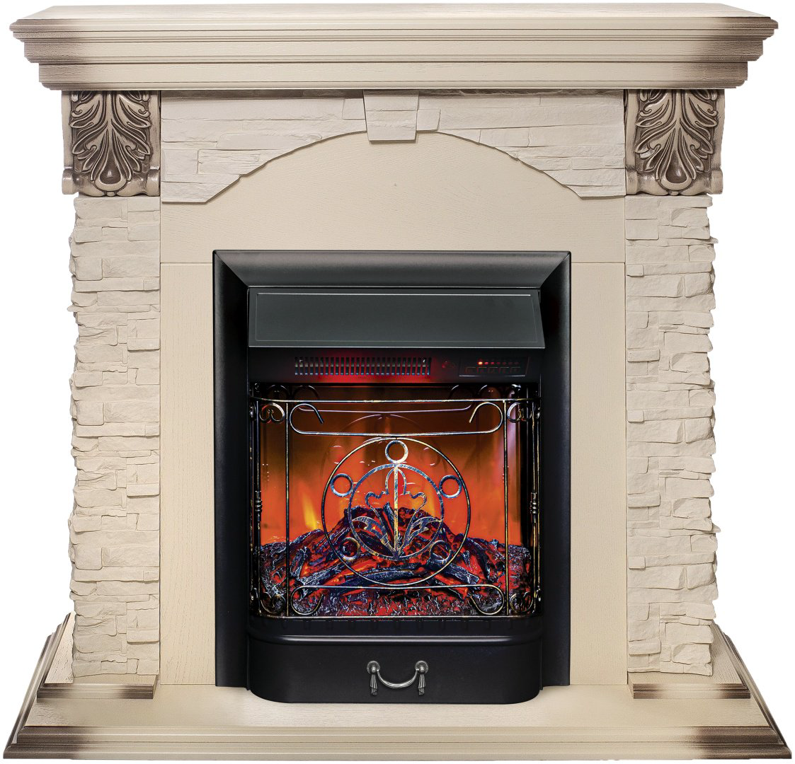 Электрокамин Real Flame напольный Dublin LUX с очагом Fobos LUX Black RC купить,NaN