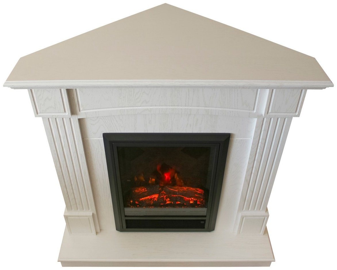 Электрокамин Real Flame напольный Andrea Corner WT с очагом 3D Oregan (970х1045х670, МДФ,фактурный белый) - ForteMarket Электрокамин Real Flame напольный Andrea Corner WT с очагом 3D Oregan (970х1045х670, МДФ,фактурный белый) купить,1490600