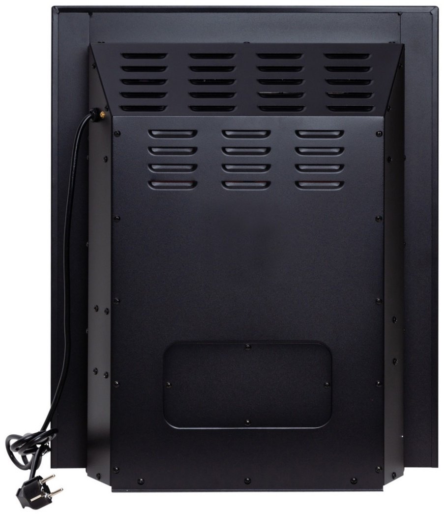 Электрокамин Real Flame встроенный FOBOS LUX BL RC 610х503х290, обогрев, зеркало/черный