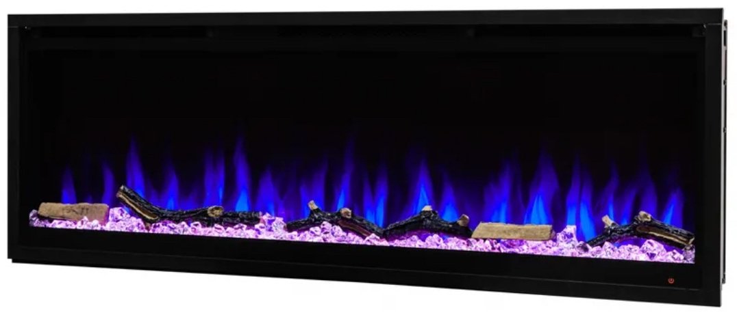 Электрокамин Real Flame DIAMOND 50 460х1270х135, обогрев, мат/черный