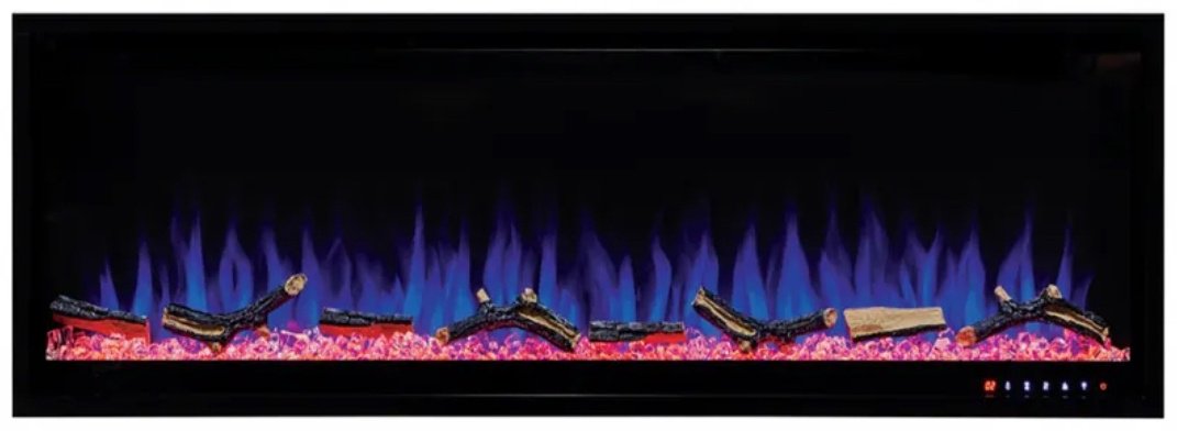 Электрокамин Real Flame DIAMOND 50 460х1270х135, обогрев, мат/черный