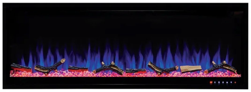 Электрокамин Real Flame DIAMOND 50 460х1270х135, обогрев, мат/черный купить,NaN