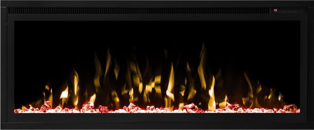 Электрокамин Real Flame SAPHIR-S 42 430х1060х140, обогрев, мат/черный