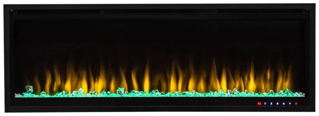 Электрокамин Real Flame DIAMOND 50 460х1270х135, обогрев, мат/черный купить,NaN
