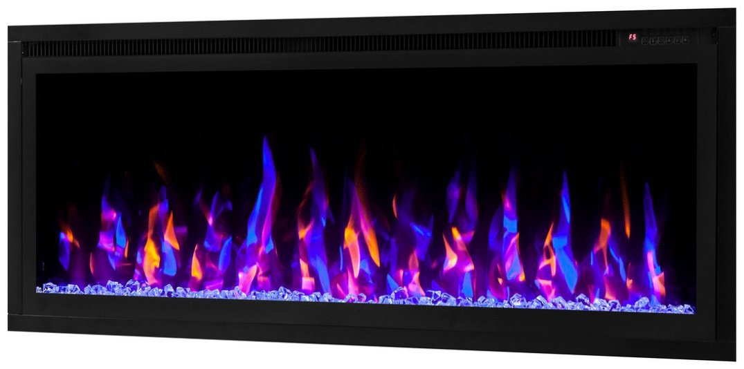 Электрокамин Real Flame SAPHIR-S 42 430х1060х140, обогрев, мат/черный купить,762568