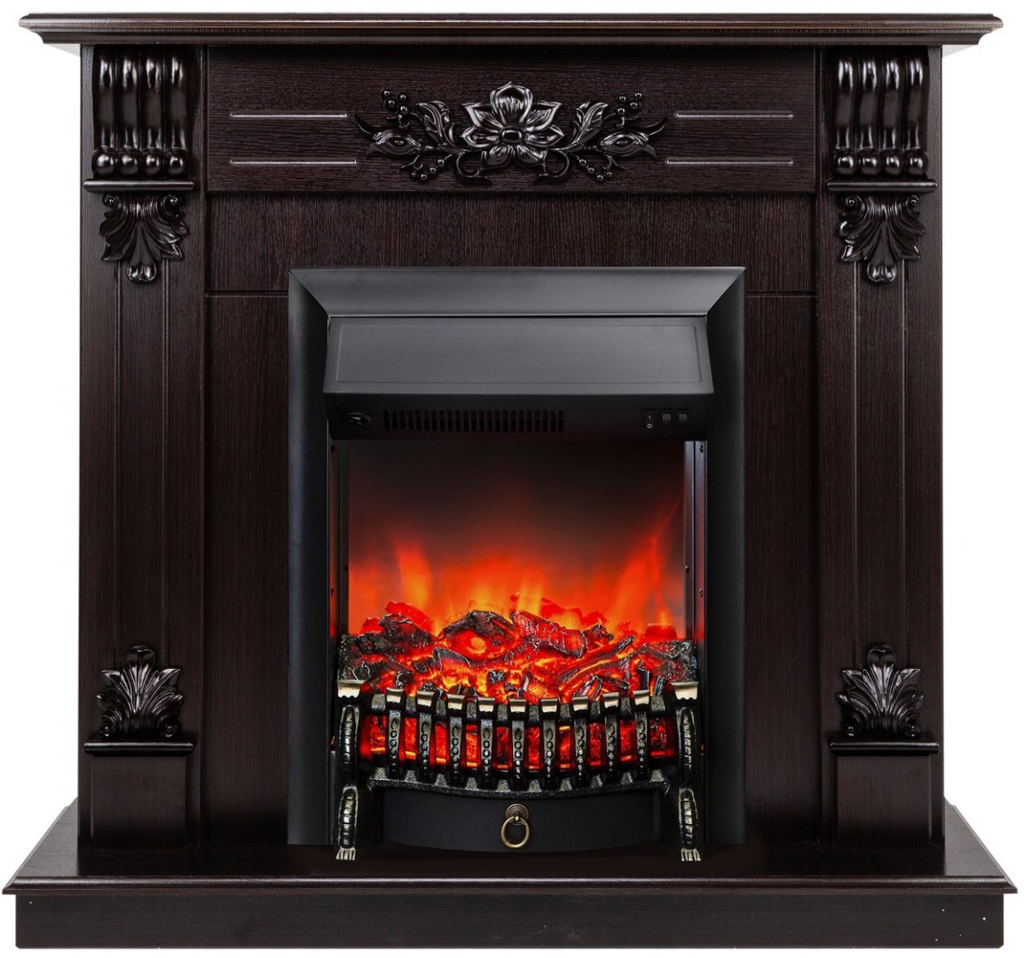 Электрокамин Real Flame напольный Ottawa DN с очагом Fobos Lux Black