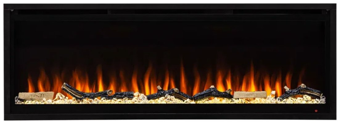 Электрокамин Real Flame DIAMOND 50 460х1270х135, обогрев, мат/черный купить,NaN