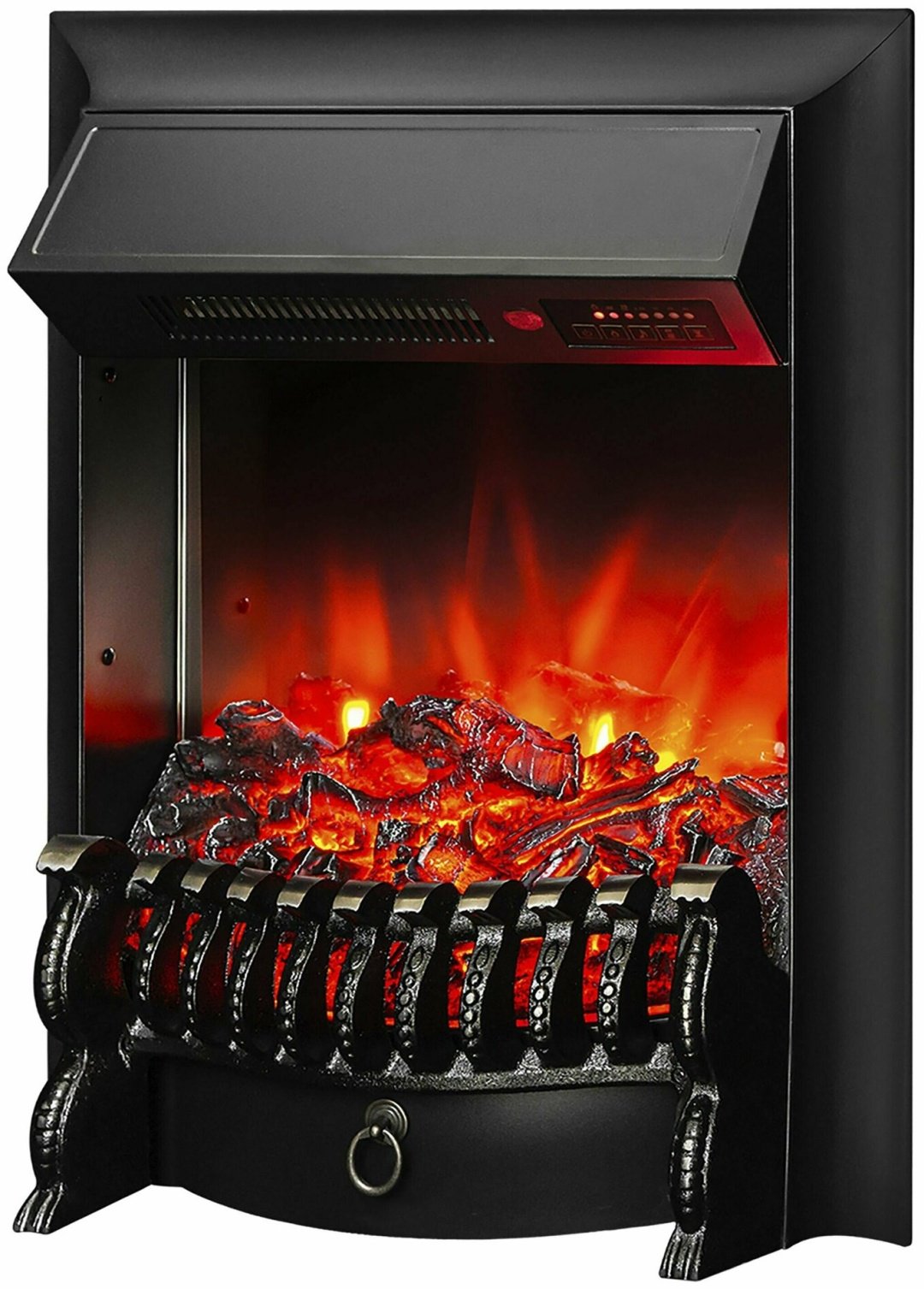 Электрокамин Real Flame напольный Hanna STD DN с очагом Fobos Lux Black RC
