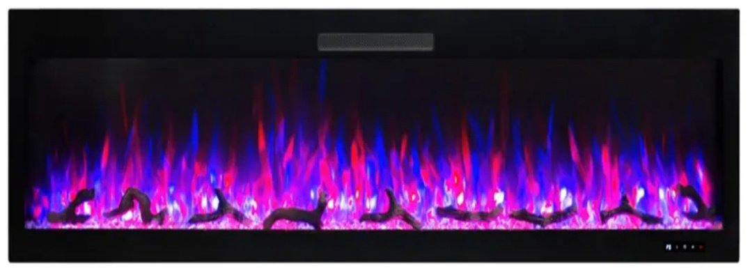 Электрокамин Real Flame DIAMOND 50 460х1270х135, обогрев, мат/черный купить,NaN