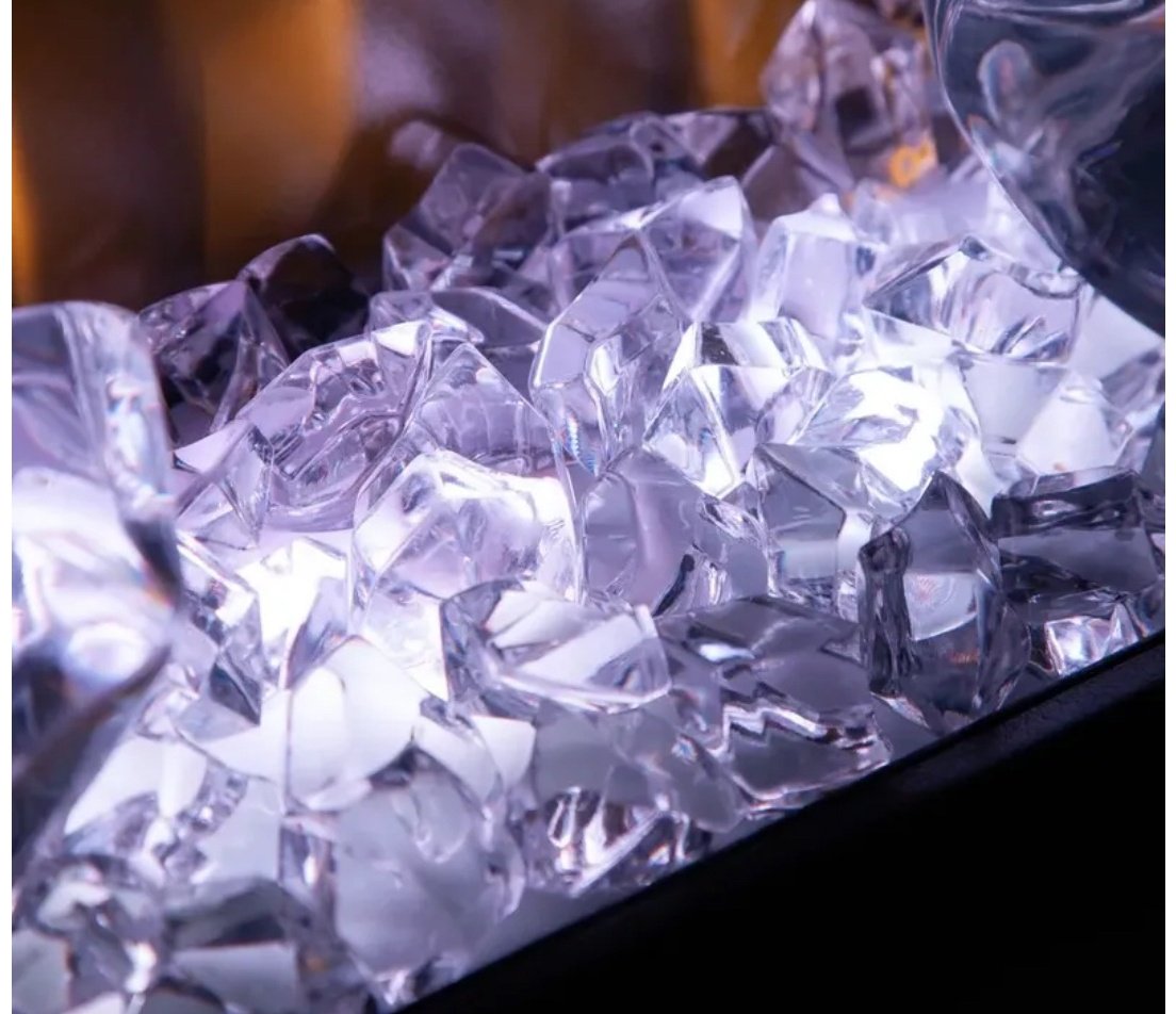 Электрокамин Real Flame DIAMOND 50 460х1270х135, обогрев, мат/черный купить,NaN