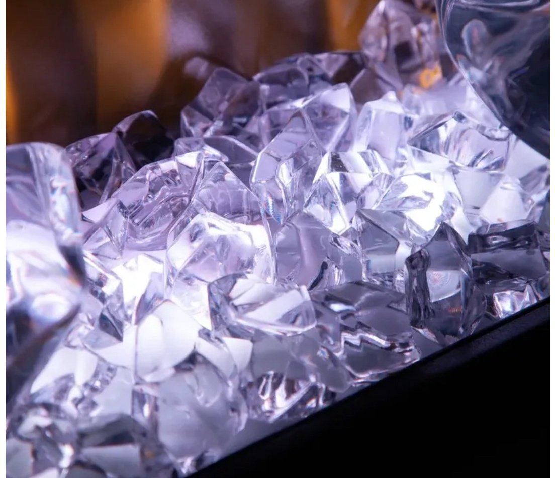 Электрокамин Real Flame DIAMOND 50 460х1270х135, обогрев, мат/черный купить,NaN