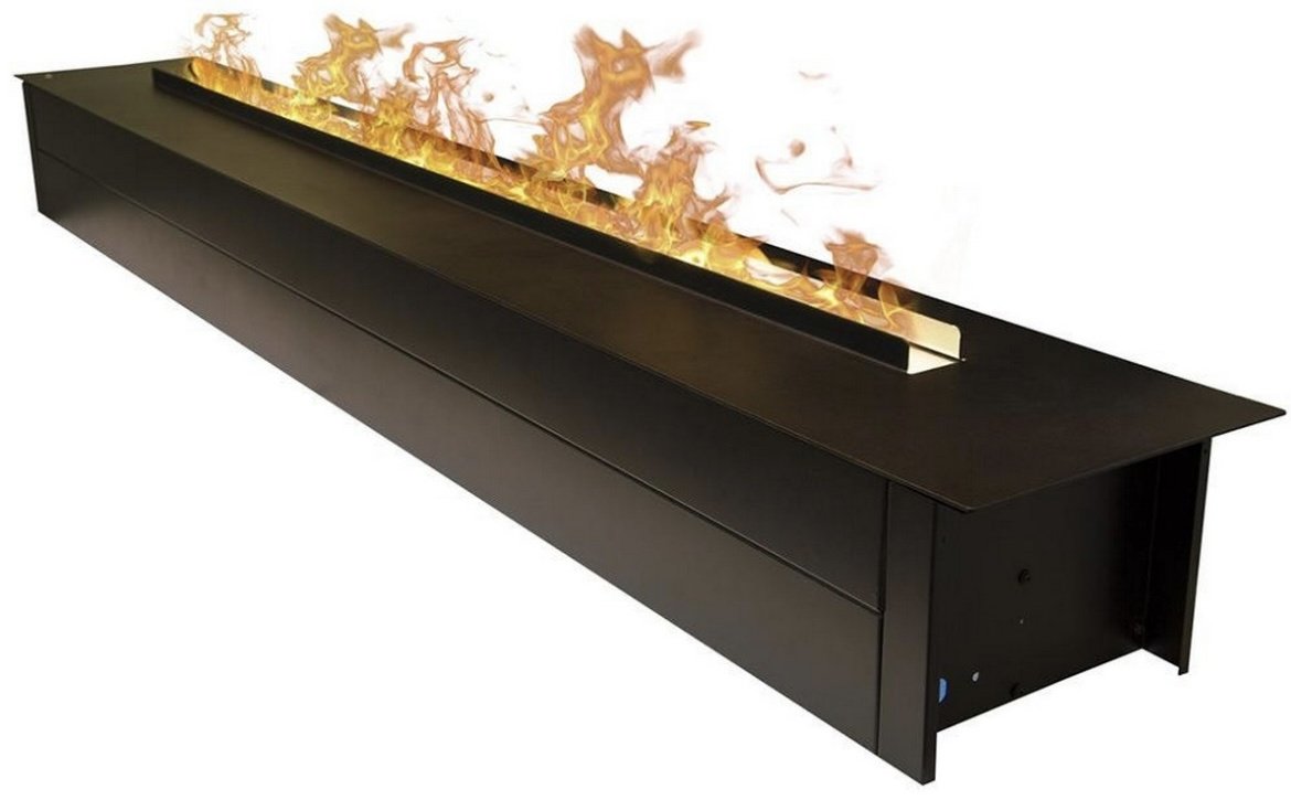Электрокамин Real Flame встроенный 3D Cassette 1000 Black Panel 170х1075х240, без обогрева, черный