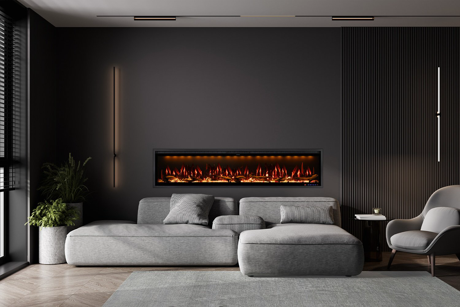 Электрокамин Royal Flame встроенный MERCURY 74 LED RF купить,NaN