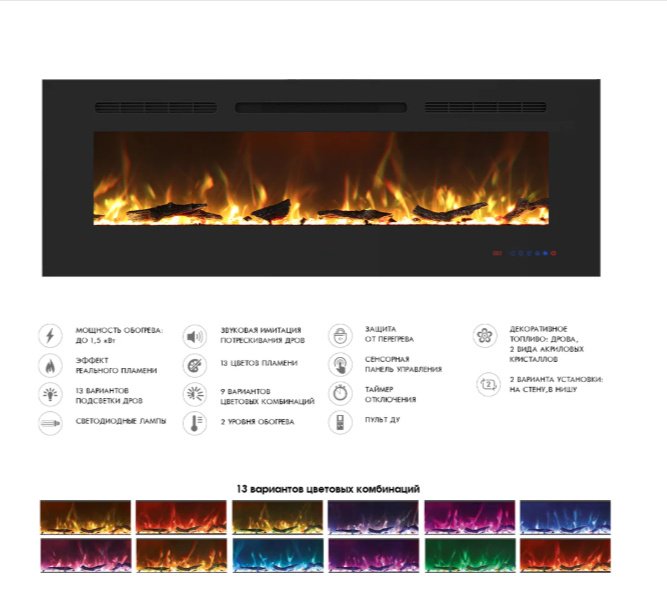 Электрокамин Royal Flame встроенный Galaxy 50 RF купить,NaN
