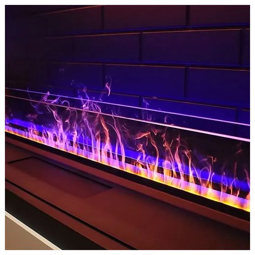 Электрокамин Schones Feuer встроенный 3D FireLine 1200 Steel + Blue Effect Flame