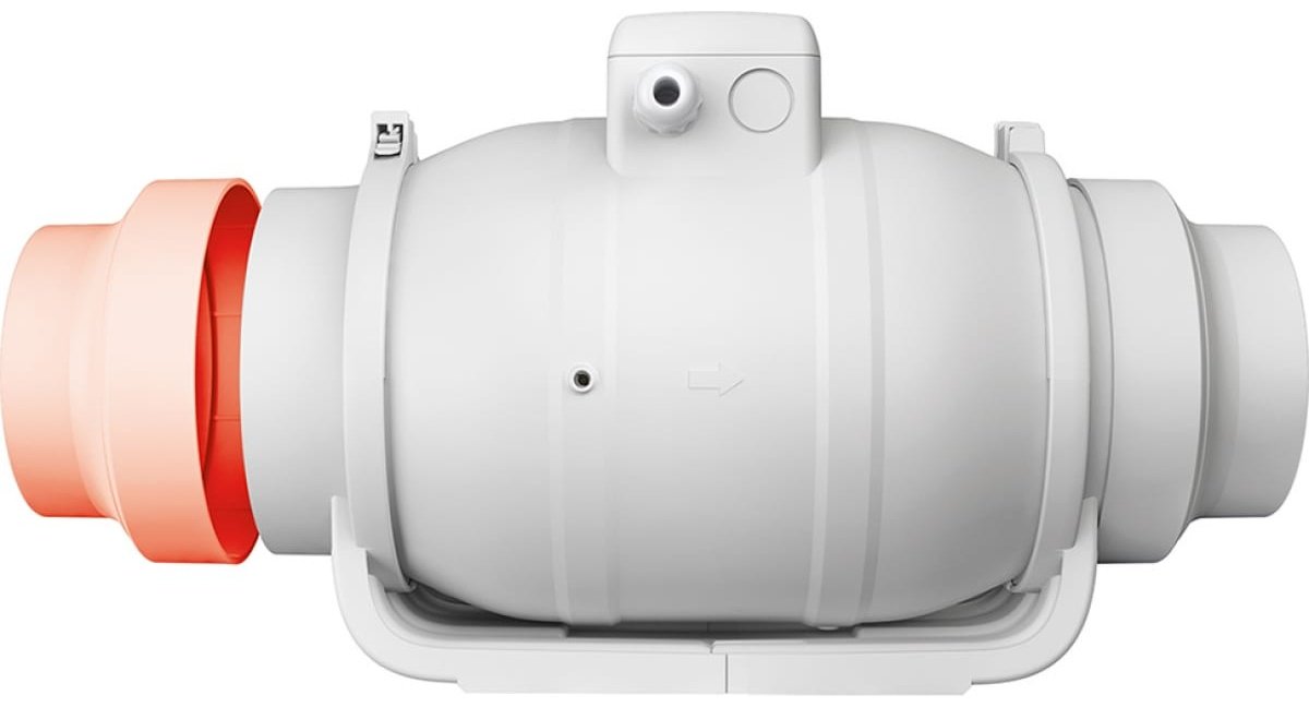 Вытяжной вентилятор ERA канальный 25Вт, D 100 TYPHOON