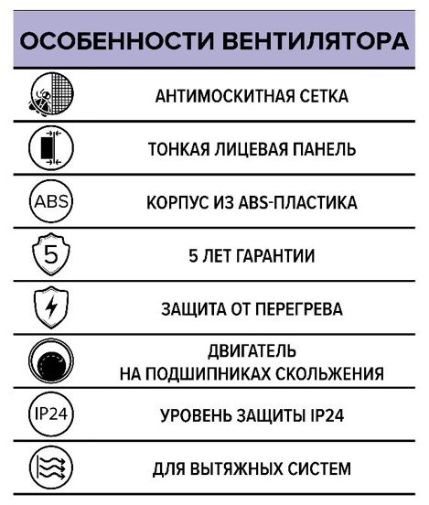 Вытяжной вентилятор ERA осевой D100 мм 14Вт, E 100 S купить,10200