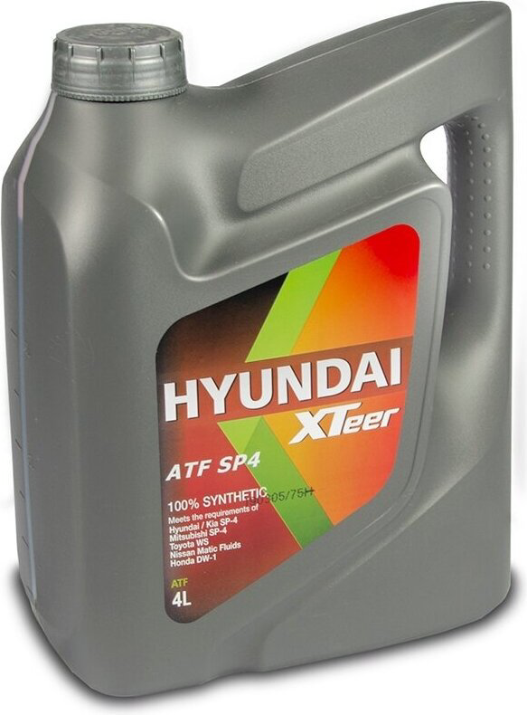Масло синтетическое Hyundai ATF SPIV XTeer трансмиссионная жидкость для АКПП 4 л купить,NaN