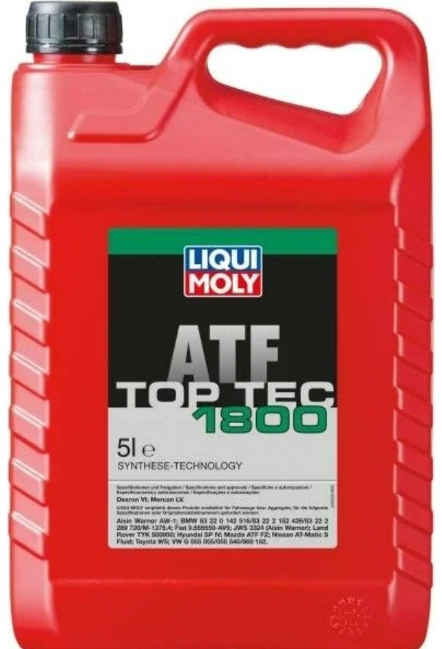 Масло синтетическое LIQUI MOLY ATF 1800 R Top Tec трансмиссионное синтетическое масло для АКПП 5 л