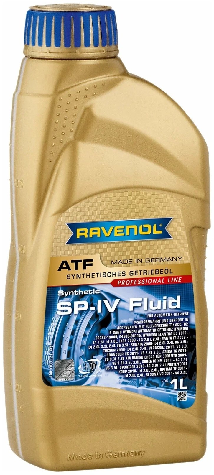 Масло синтетическое RAVENOL SP-IV Fluid 1 л