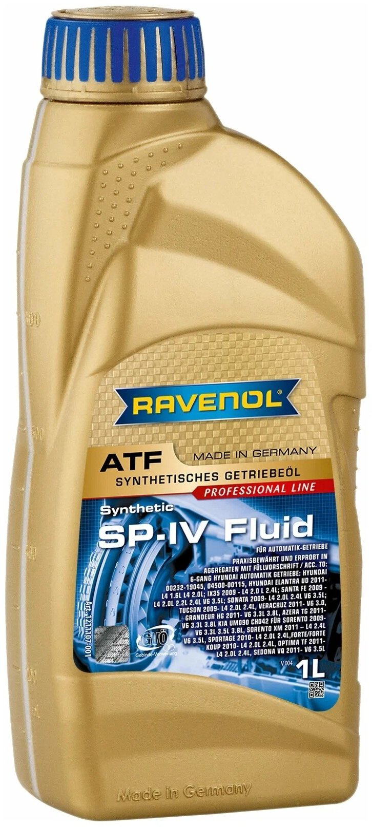 Масло синтетическое RAVENOL SP-IV Fluid 1 л купить,18714