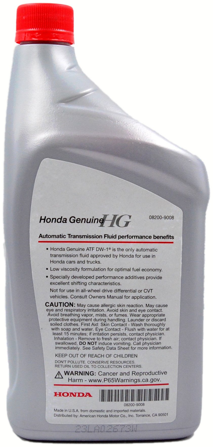 Масло синтетическое ATF DW1 Honda 0.946 л