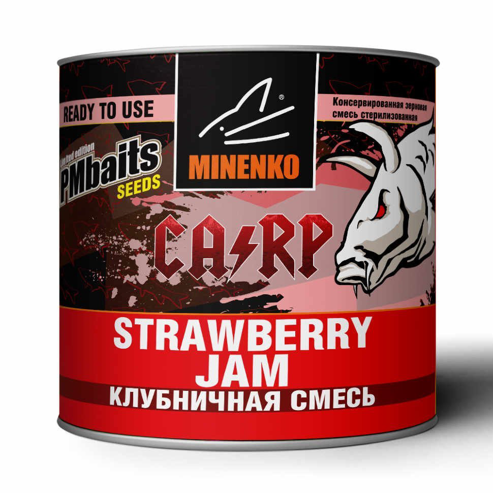 Прикормка Minenko Strawberry Jam MN-00024 430 мл купить,NaN
