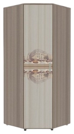 Шкаф угловой DOMA Манхэттен 16161, 90x219.8х90 см, коричневый купить,NaN