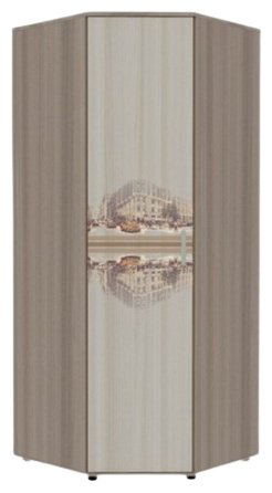 Шкаф угловой DOMA Манхэттен 16161, 90x219.8х90 см, коричневый купить,NaN