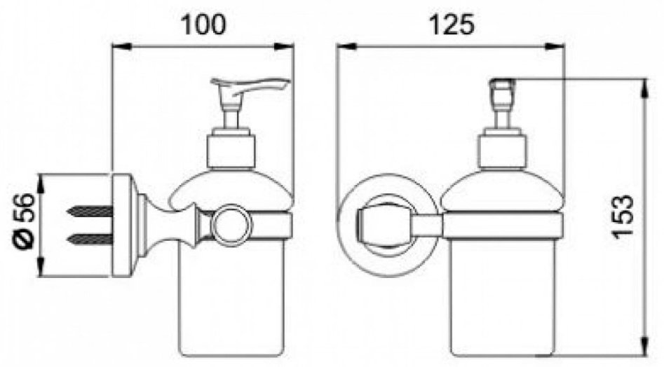 Диспенсер для жидкого мыла Potato P2627