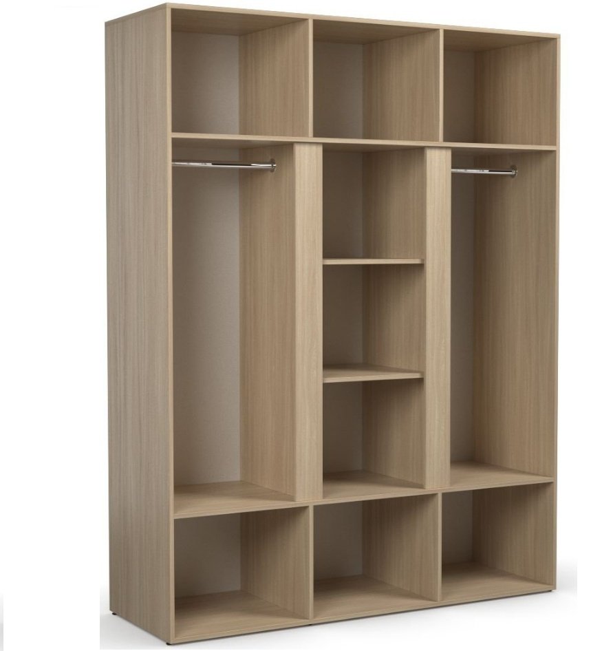Распашной шкаф ТОО АТЛАНТИК Ltd Палермо FS03, 160x210х56 см, белый, коричневый купить,NaN