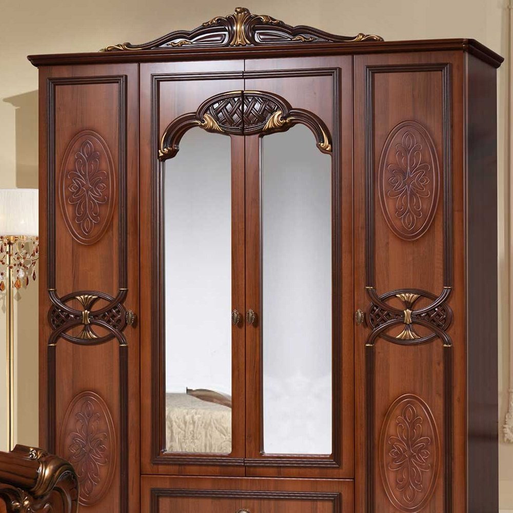 Распашной шкаф DOMA Розалия, 192x235х63 см, коричневый купить,NaN