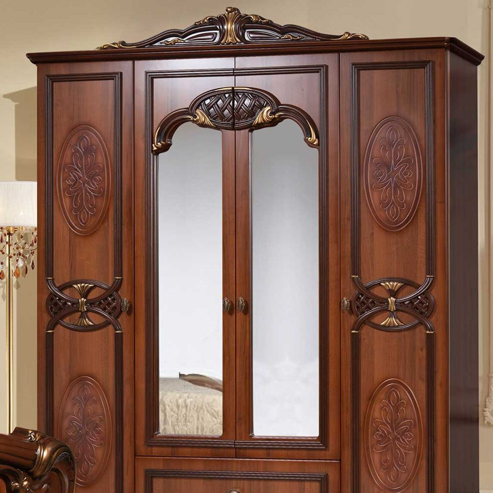 Распашной шкаф DOMA Розалия, 192x235х63 см, коричневый купить,NaN