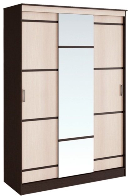 Шкаф-купе DOMA шкаф купе SAKARA 3D,1.5М 518488, 150x221.6х61 см, бежевый, коричневый купить,NaN