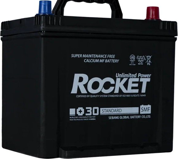 Аккумулятор Rocket 75D23L Unlimited Power 65 Ач обратная купить,NaN